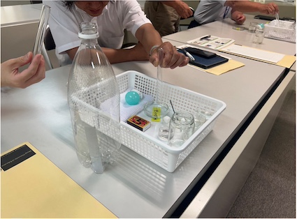 雲のでき方を知る授業実験