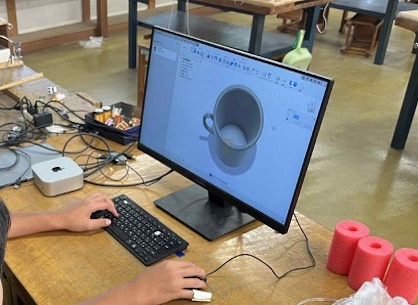 ３Dモデリングの様子